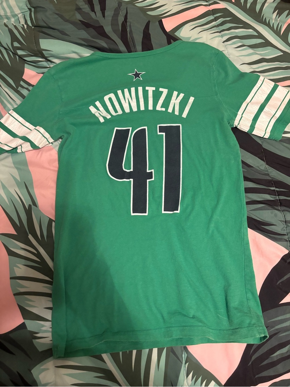 adidas Green Nowitzki #41 Jersey Tee